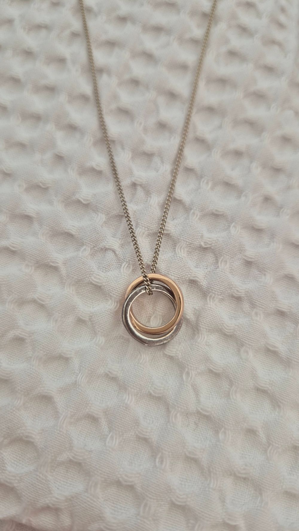 Two Tone Neckalce - silver and rose gold