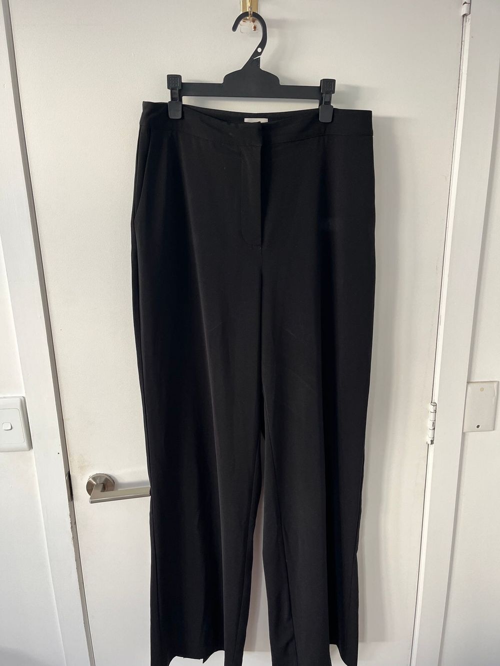 Harris Tapper Black Wide Leg Pants
