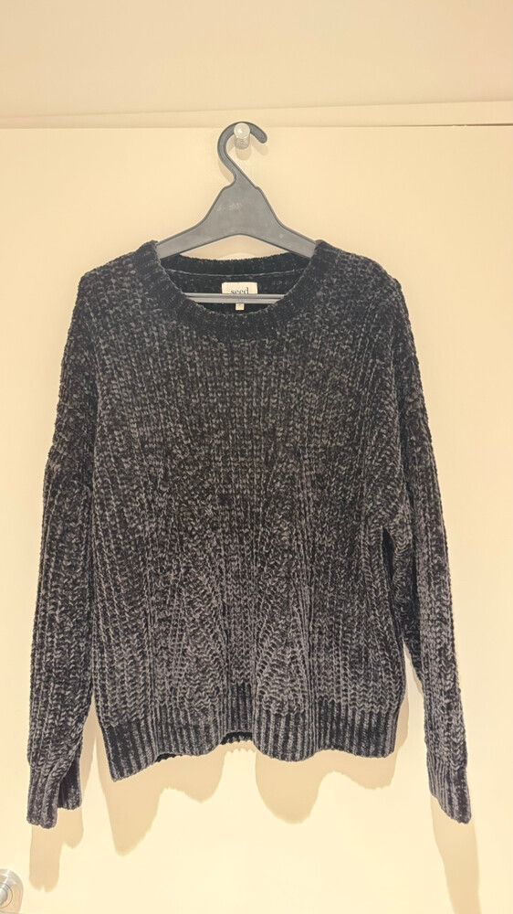 Seed Heritage Black Knit Jumper Size S