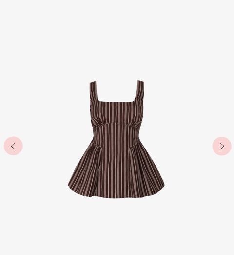 RUBY Selma Brown Stripe Top