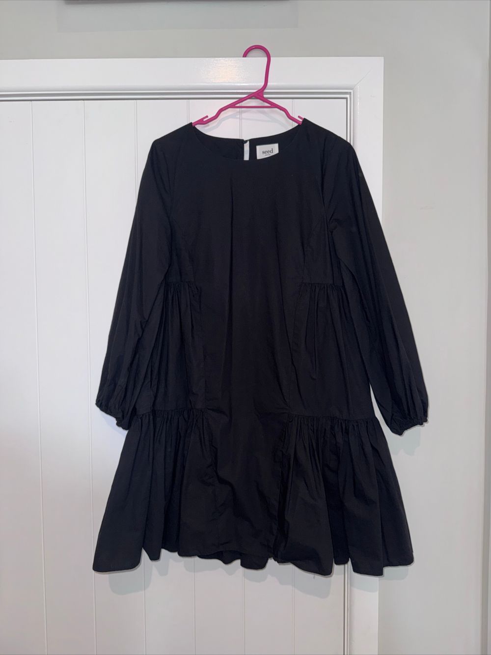 Seed Black Mini Dress