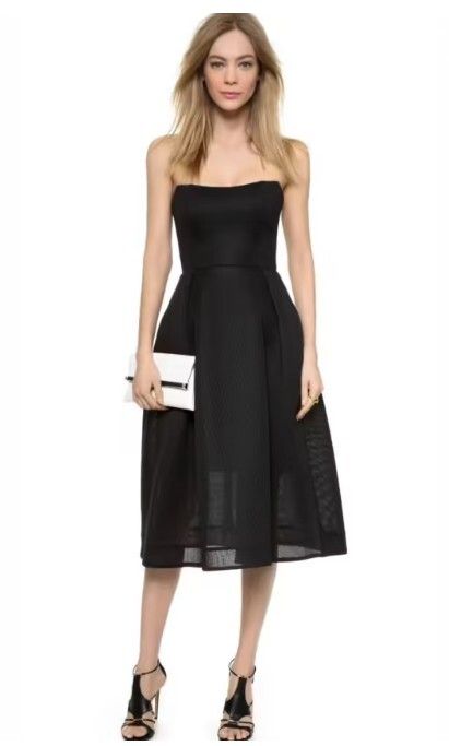 Black Mesh Ball Gown