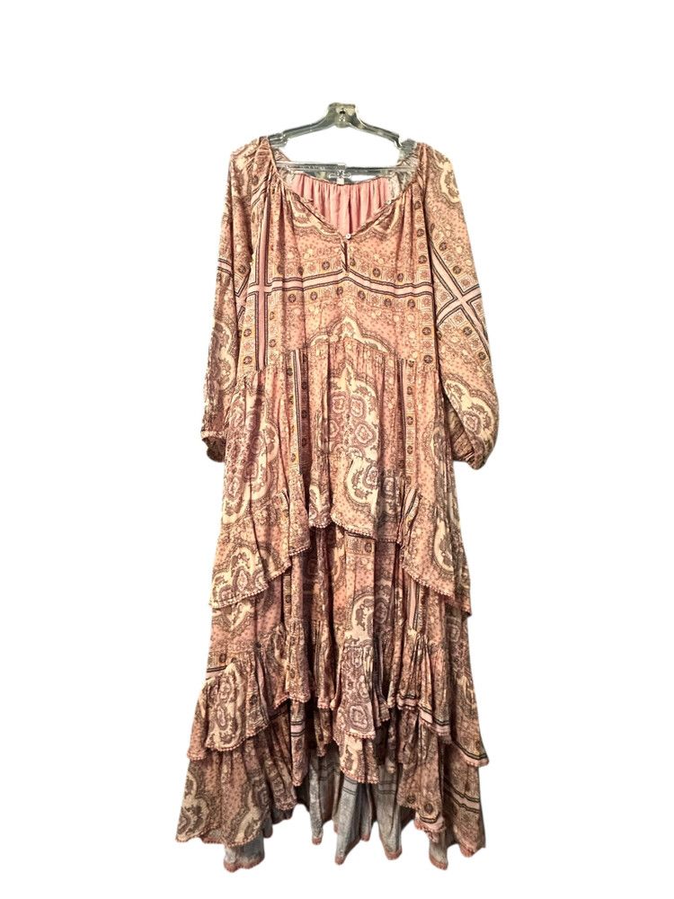 Spell Elle Ferguson x Babyanything Dress Gown Size S Rumour Print Dusty Pink EUC