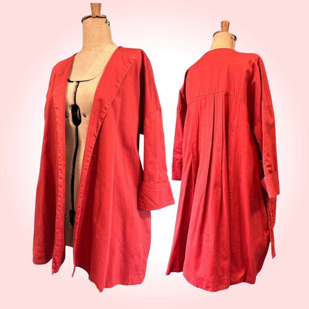 Kowtow Red/Burnt Orange Oversized Jacket Size M