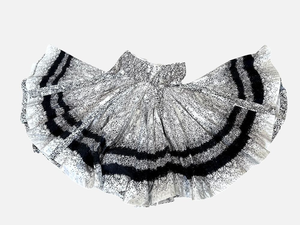 Willow 100% Cotton Black and White Skirt AU 8