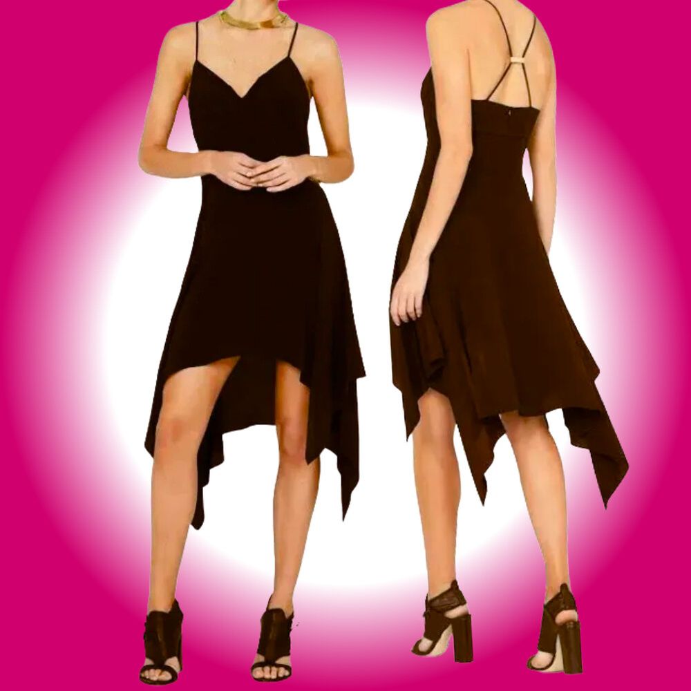 NWT Sass & Bide Ride or Die Black Silk Dress size 8 RRP $430