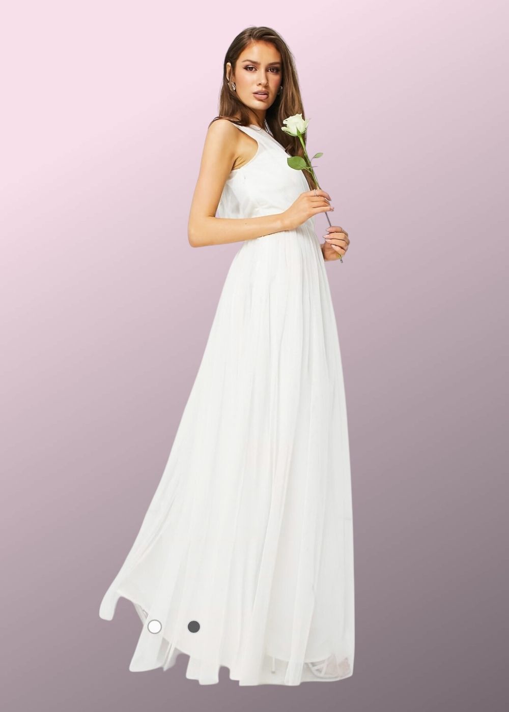BRAND NEW Anaya With Love Ivory Tulle Dress One Shoulder AU 16