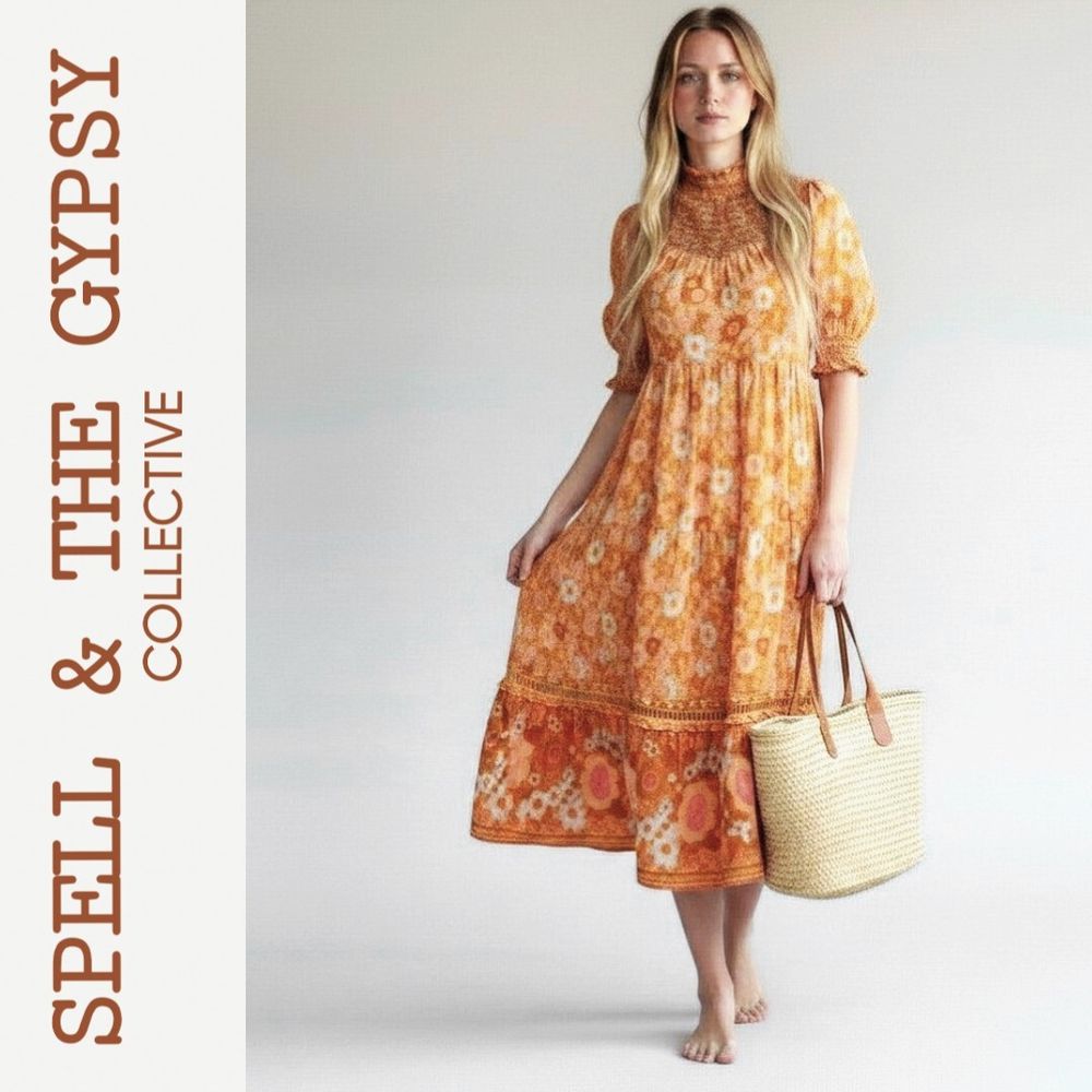 Spell Anne Midi Dress size XS
