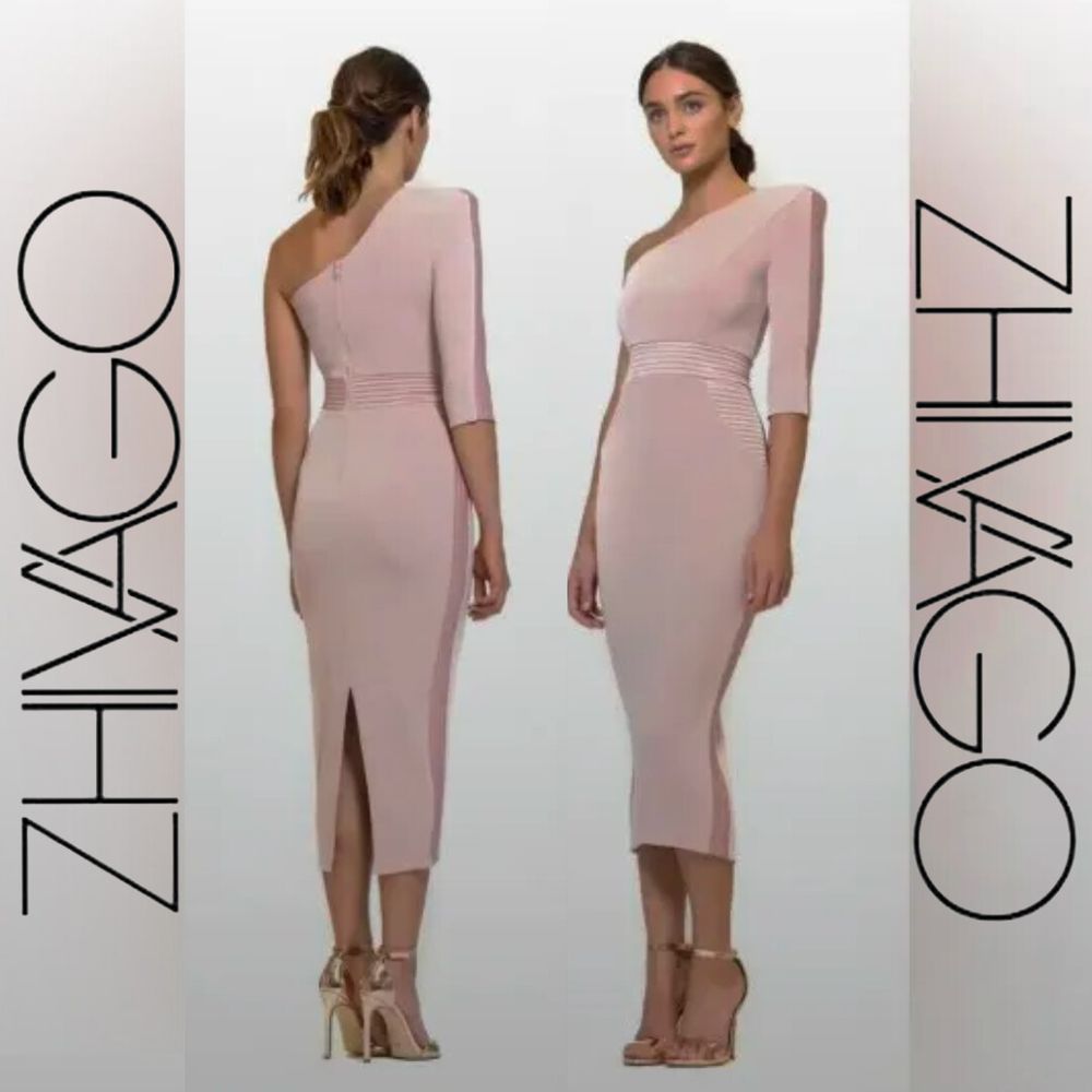 ZHIVAGO Follow Me Dress Blush Pink Size 8