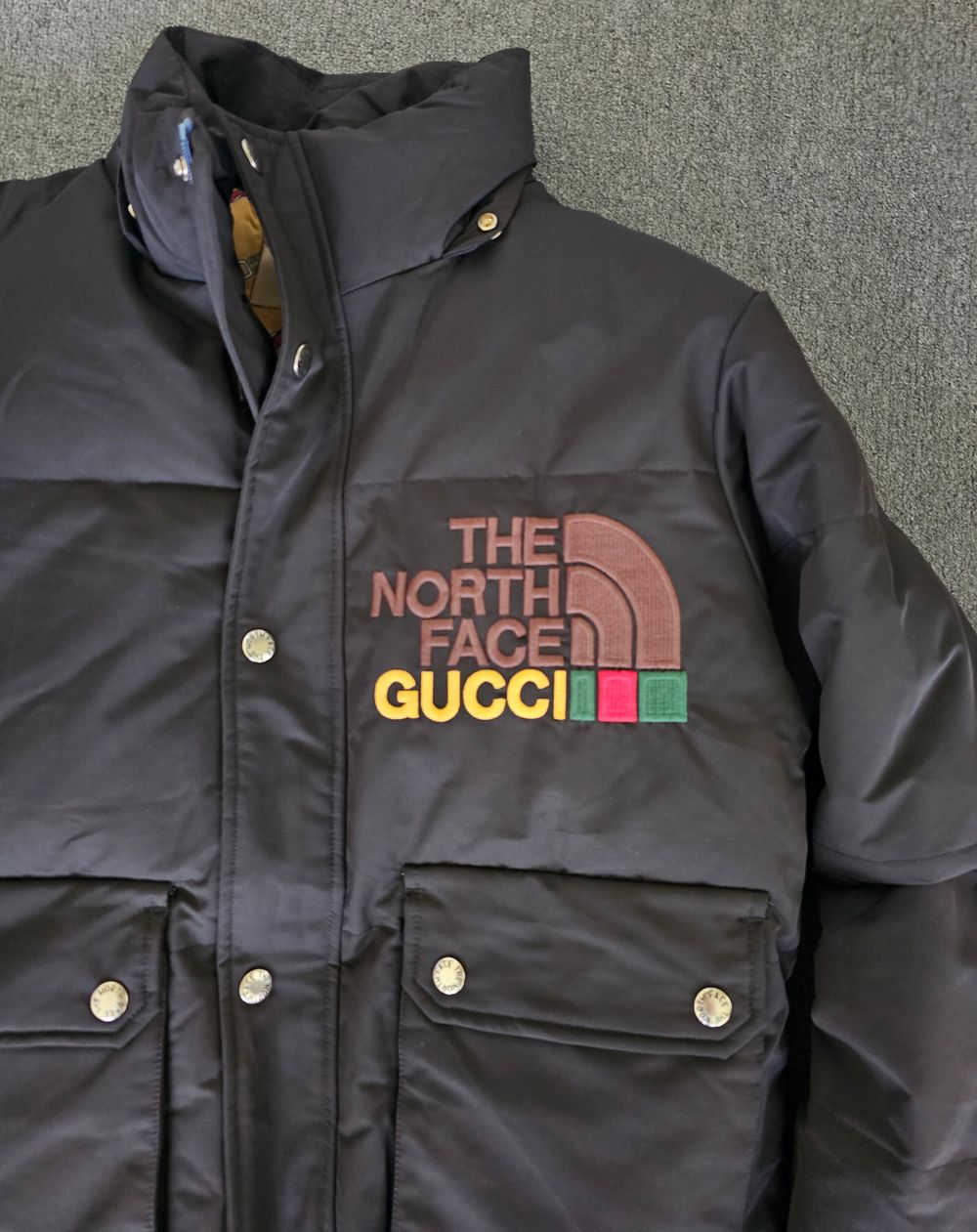 【XS】GUCCI × The North Face Down Jacket新品 100% Authentic GUCCI The North Face x Gucci Down Coat Size