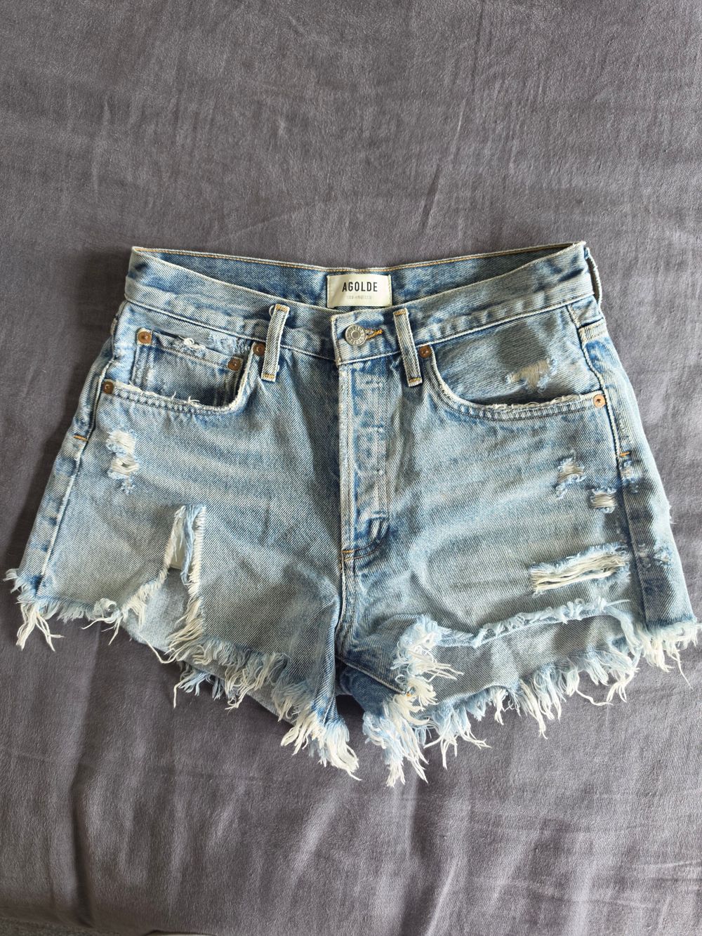 Agolde Parker denim shorts