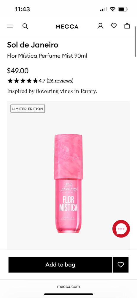 Sol de Janeiro Flor Mística Perfume Mist