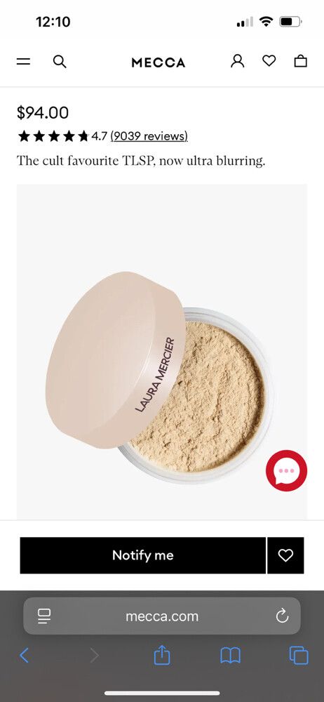 Laura Mercier Translucent Loose Setting Powder