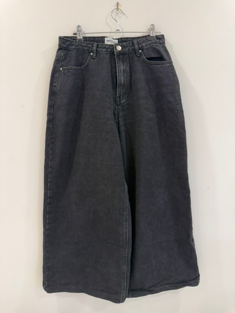 Princess Polly Black Wide Leg Jeans