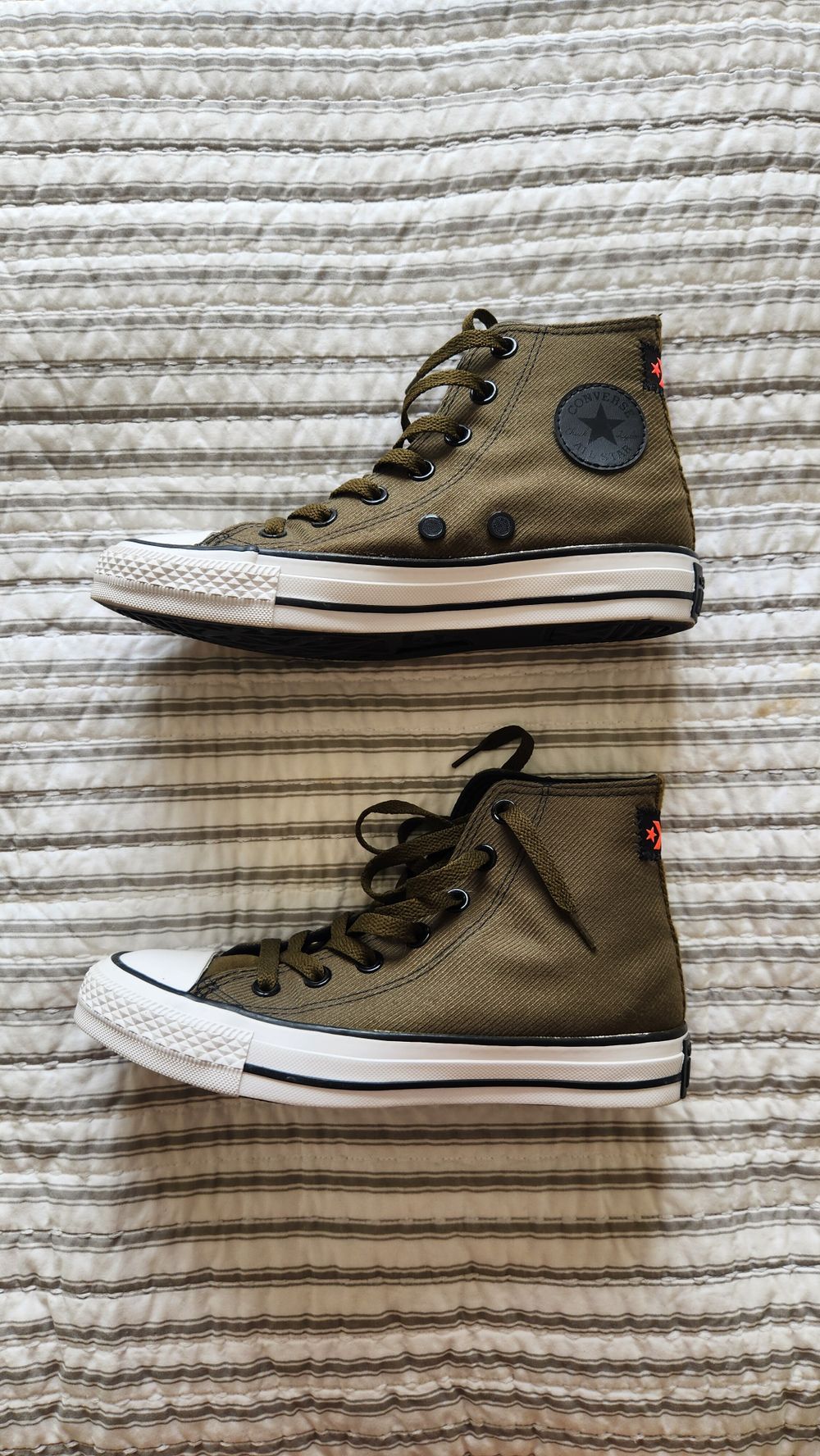 Olive Green High Top Converse