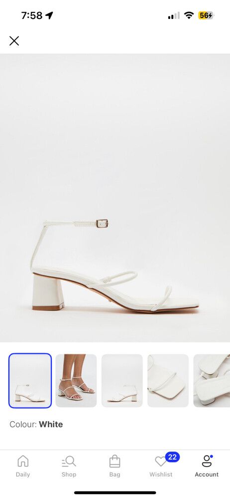 Bilini white sandals