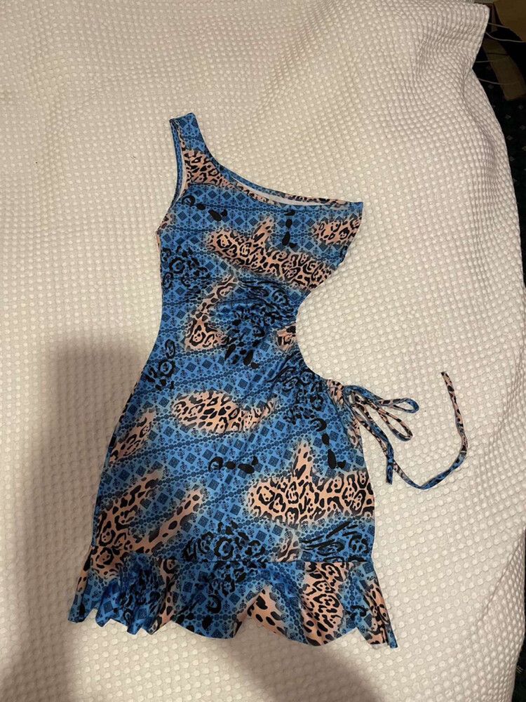 I AM GIA - I AM GIA cyrene dress blue leopard on Designer Wardrobe