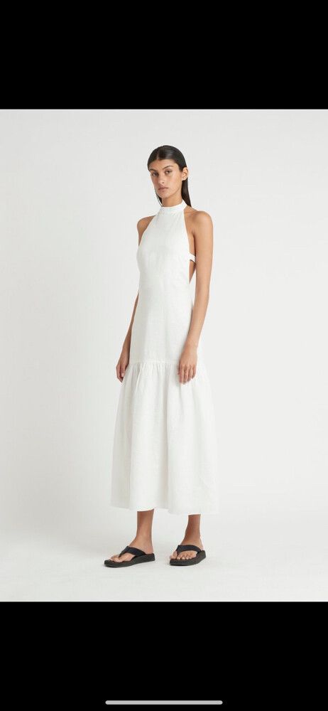 Sir The Label - Sir The Label White Halter Dress on Designer Wardrobe