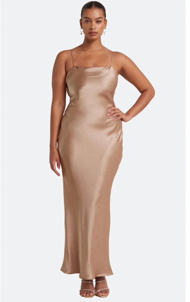 Bec & Bridge - The Dreamer Tie Dress - Golden on Designer Wardrobe