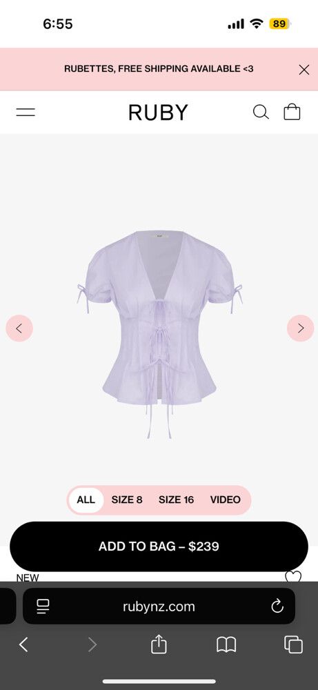 Simona Top Lilac