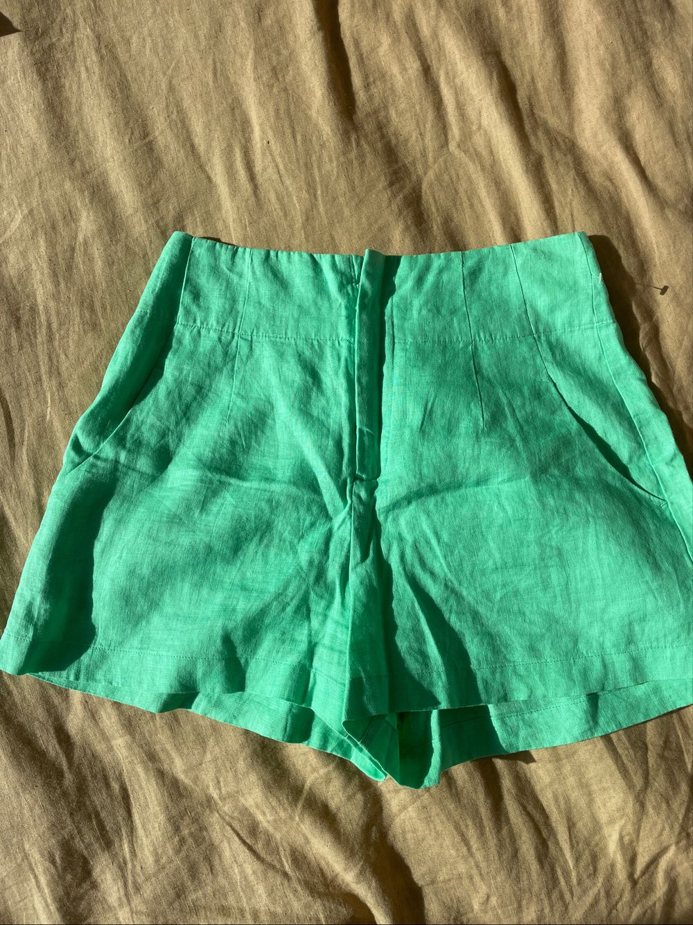 Seed Heritage High Waisted Linen Shorts