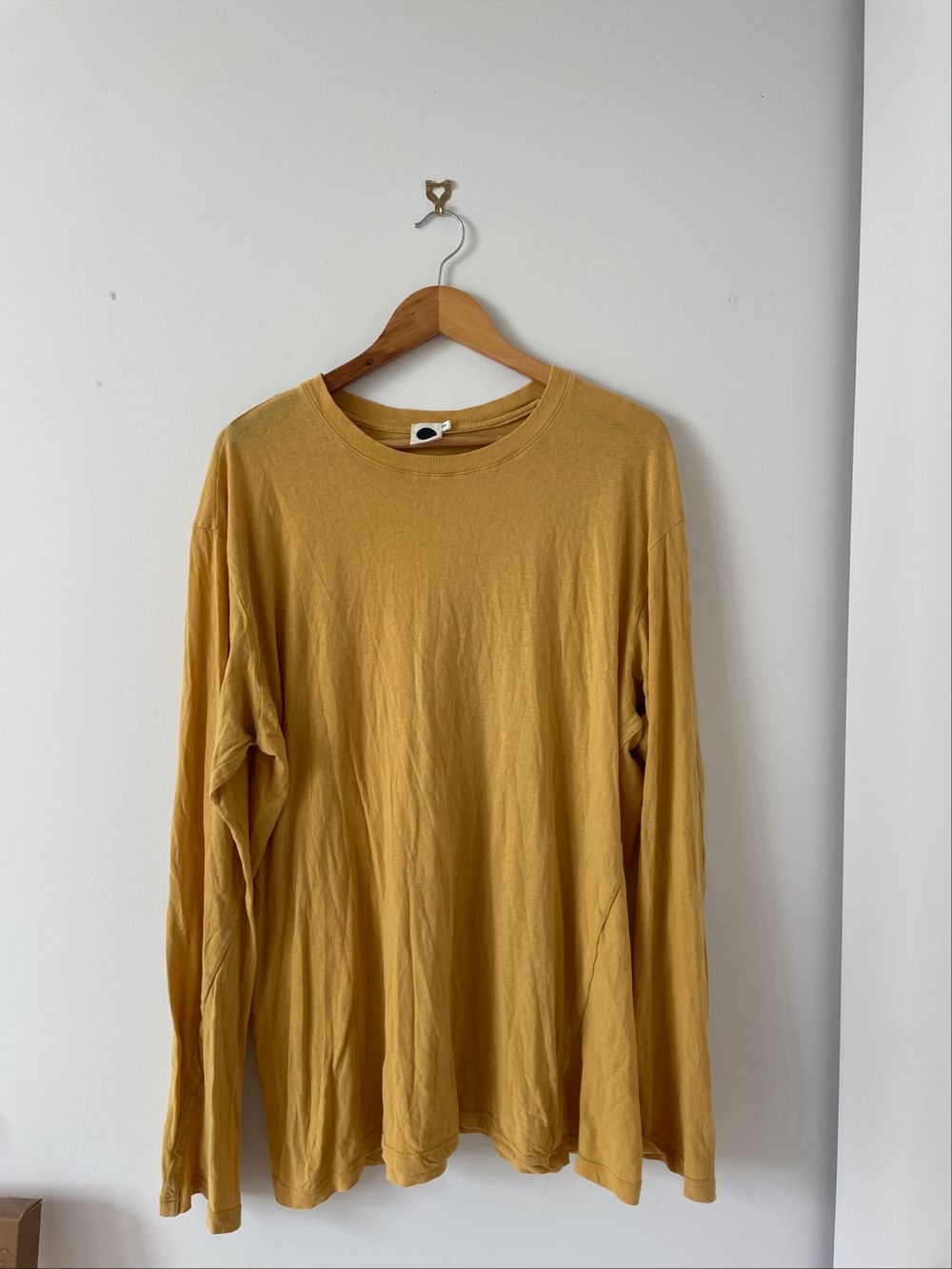 Bassike Yellow Long Sleeve Top