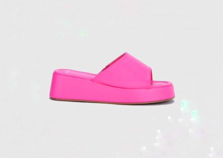 Novo Magenta Baker Flatform Sandals