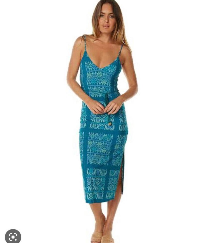 Tigerlily - Tigerlily Blue Midi Dress on Designer Wardrobe Tigerlily - Tigerlily Blue Midi Dress on Designer Wardrobe