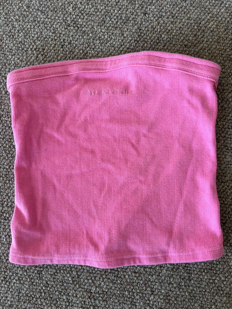 Abrand jeans Pink Ribbed Tube Top