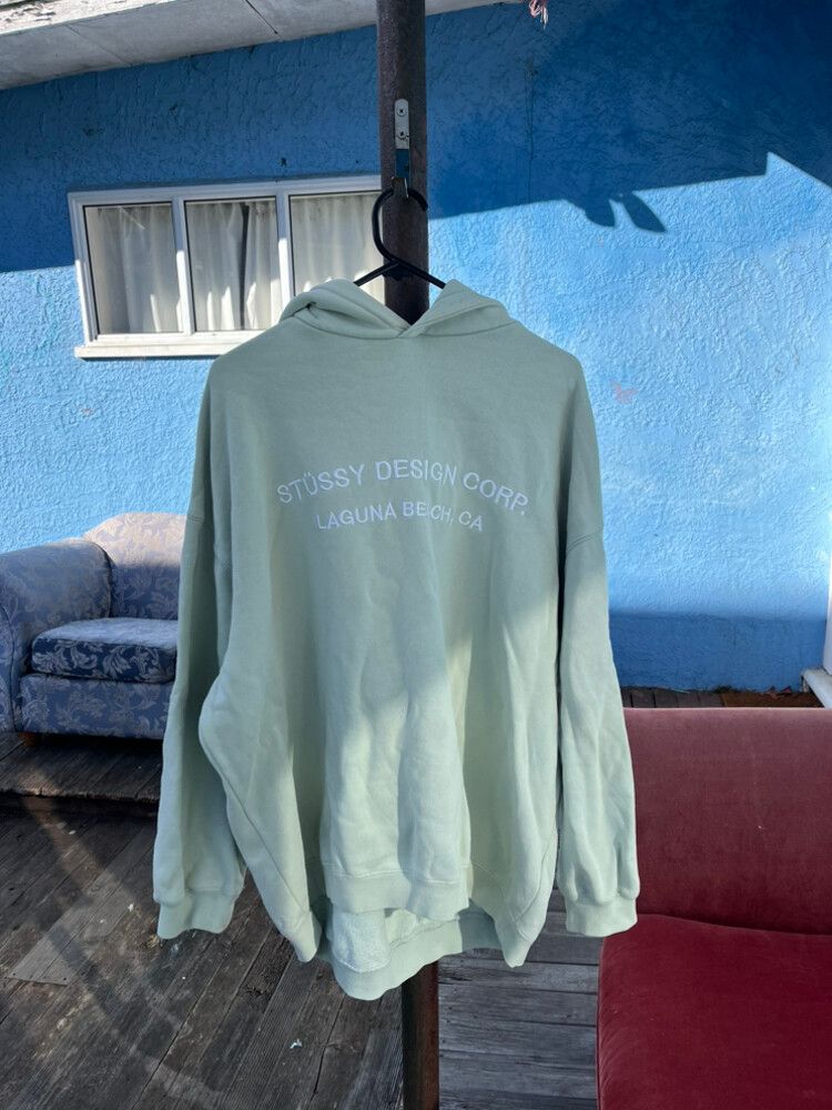 Stussy Mint Green Hoodie