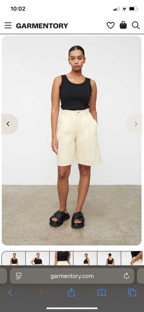 Kowtow ecru Journey shorts - XS