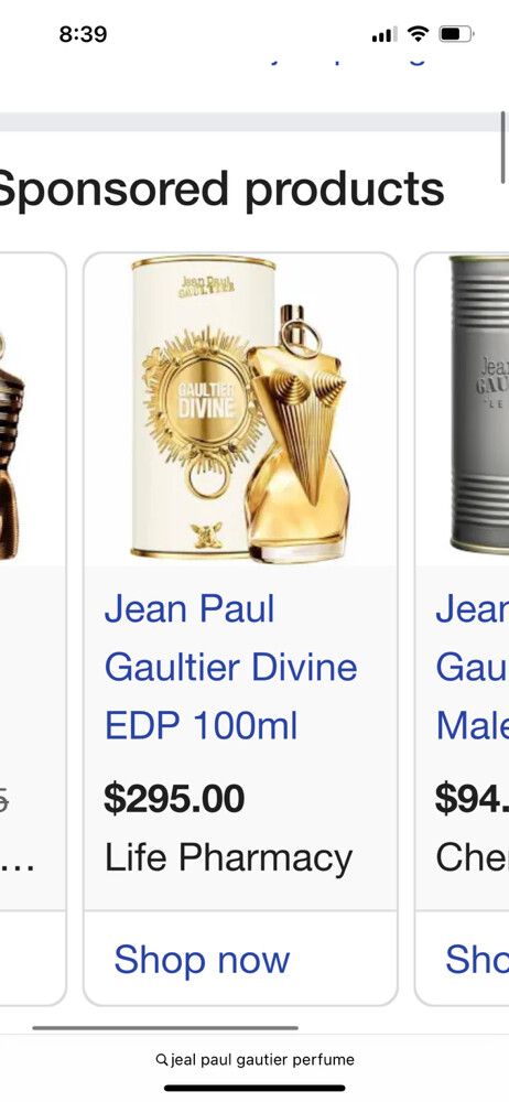 Jean Paul Gautier perfume