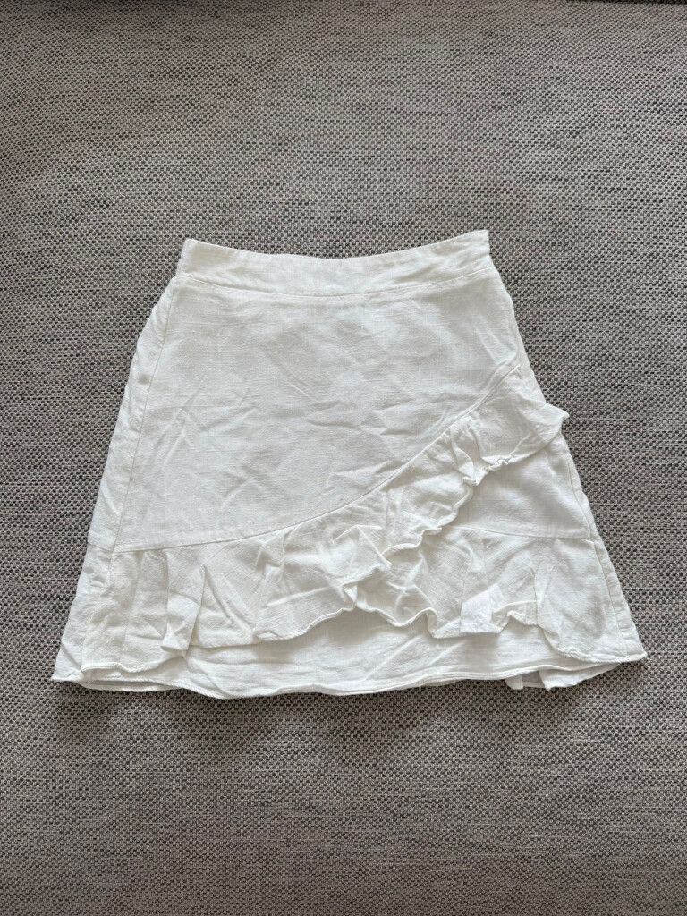 White Ruffle Skirt