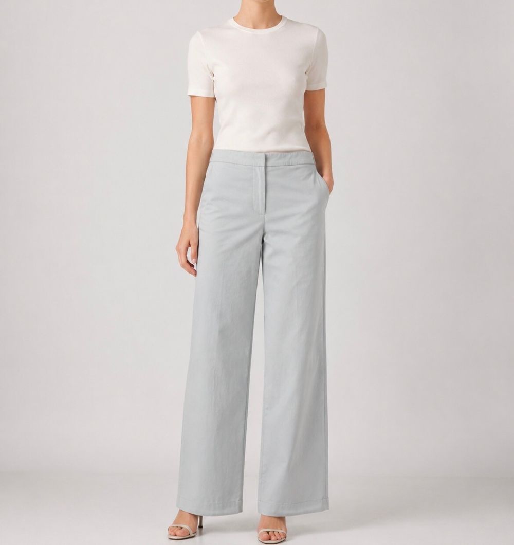 Weekend Max Mara Grey Wide Leg Pants