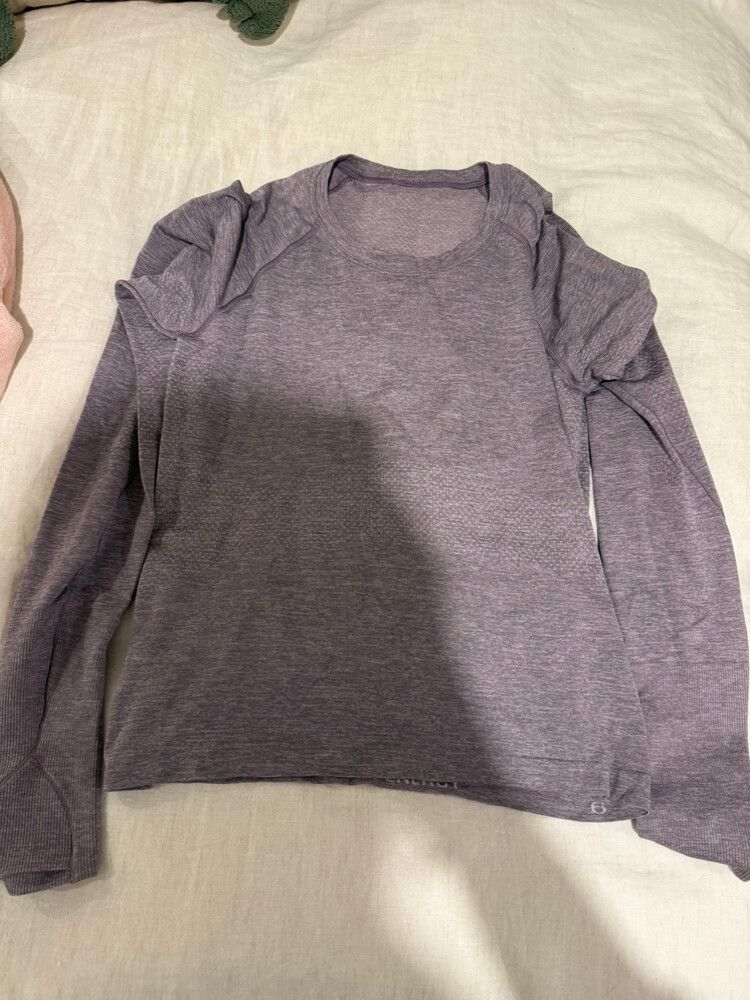 Purple Swifty Long Sleeve Cropped