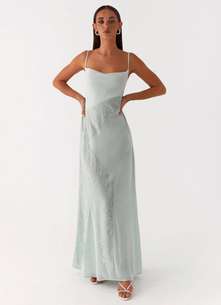 Peppermayo Gabriana Maxi Dress - Sage  Size: AU 10