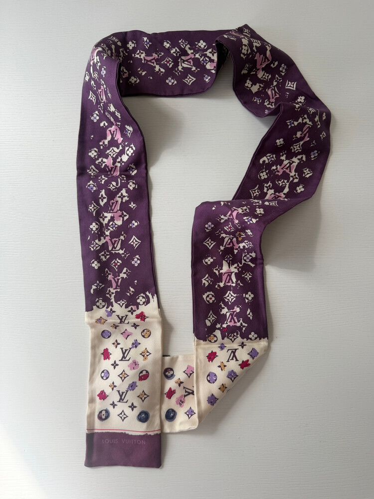 Louis Vuitton Purple Various Scarf