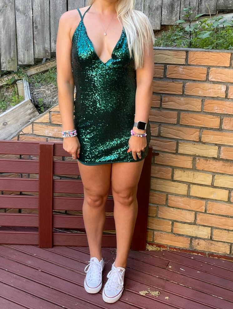 hello molly green sequin dress Starlit Shores Sequin Maxi Dress Seafoam
