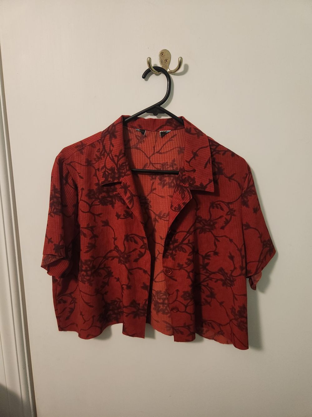 Red Floral shirt