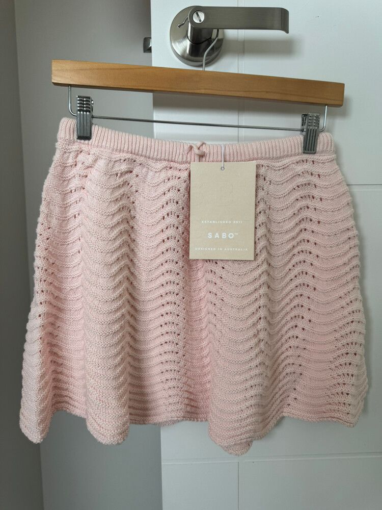 Sabo Skirt Pink Knit Skirt