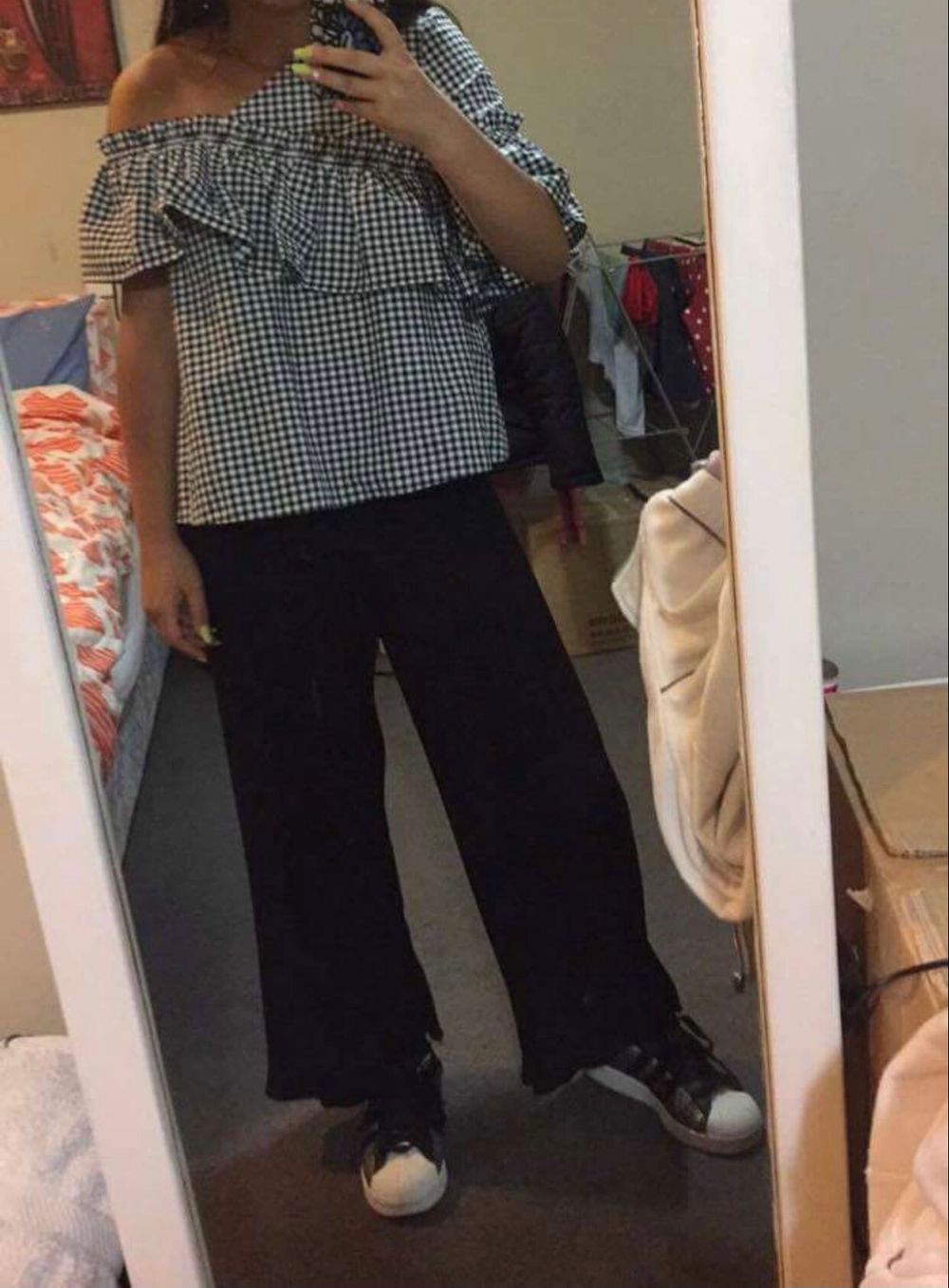 Topshop Plisse Trousers