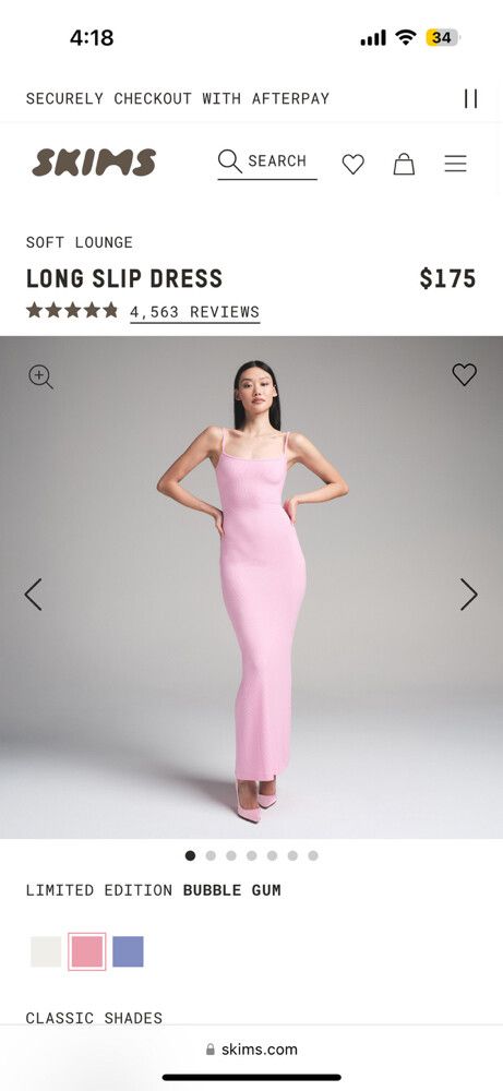 open lace back dress Skims Maxi Dress
