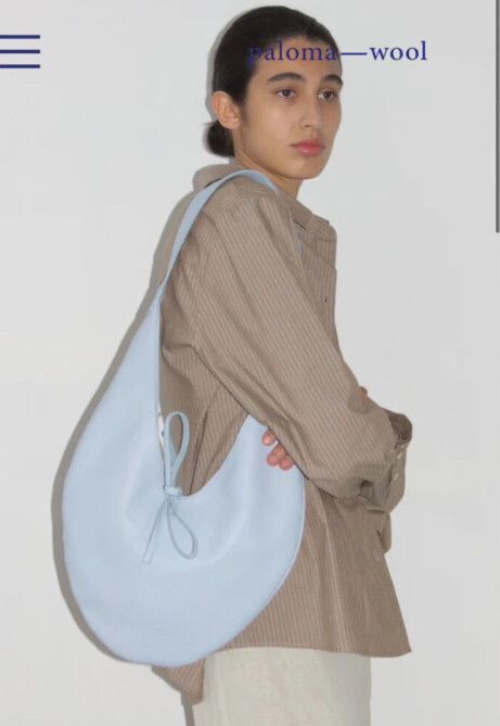 paloma wool ショルダーバッグ campnou ライトブルー レザー Paloma 