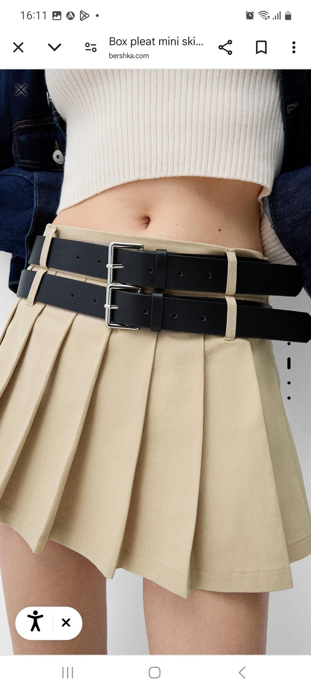 Brand new mini skirt with tags, similar to Zara