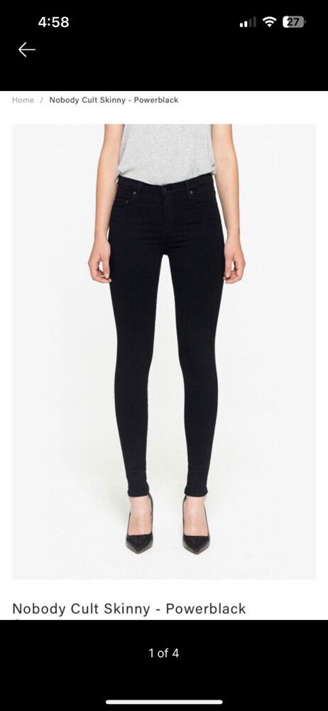 Nobody Cult Skinny Jean Black s27/9