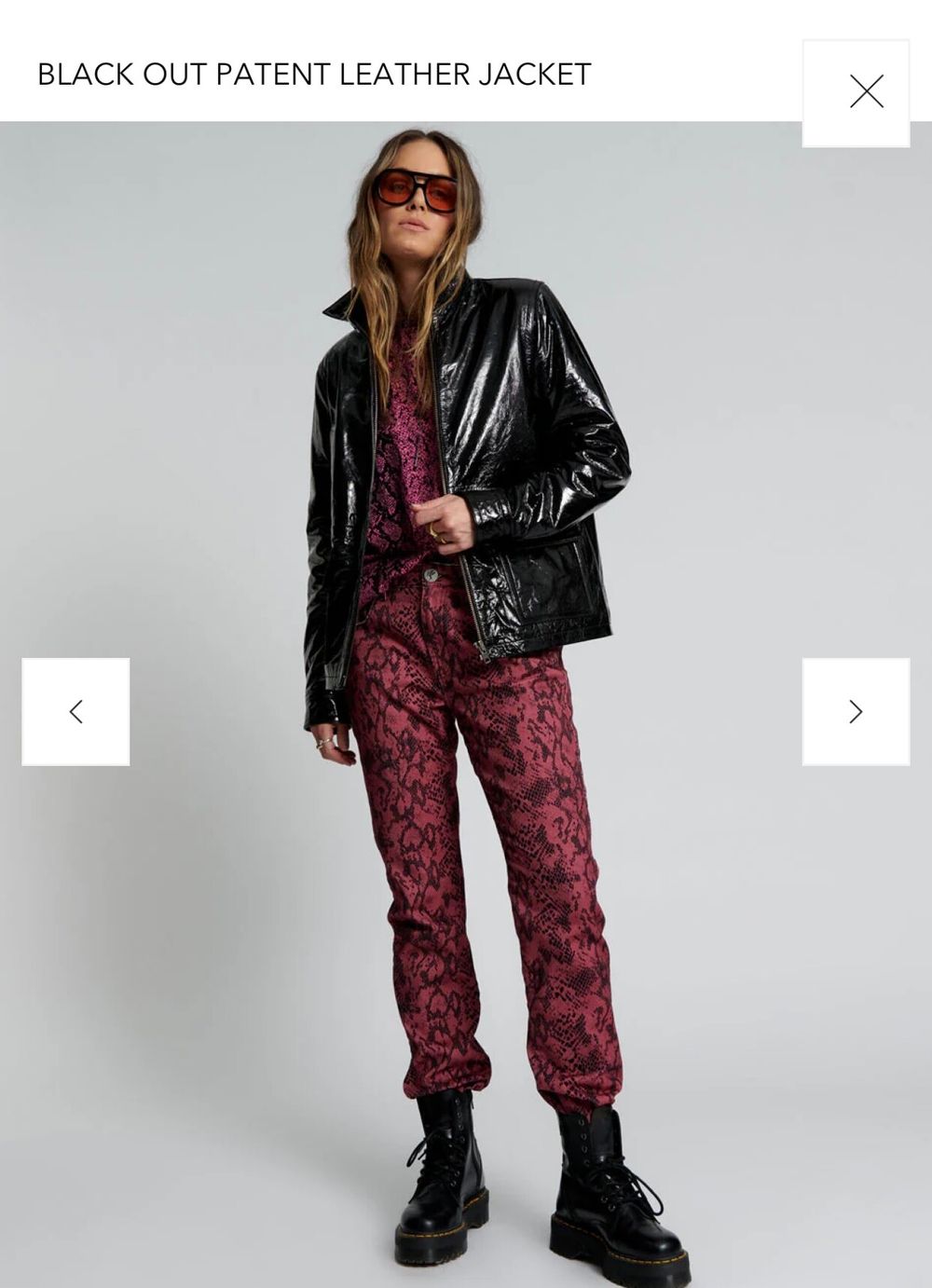 Black Out Patent Leather jacket ( Sold Out )