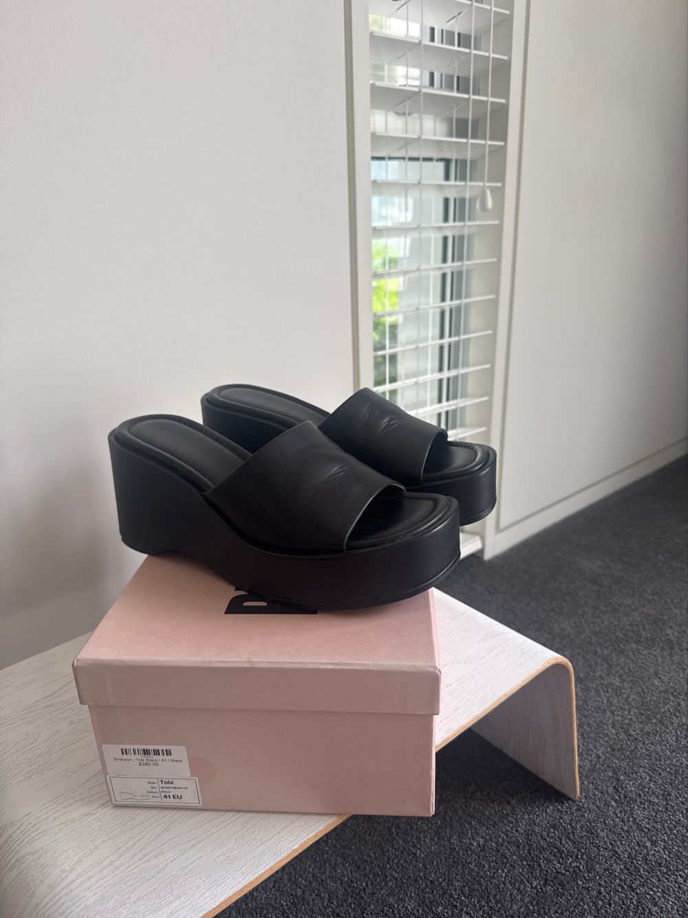 Bronwyn Black Platform Sandals