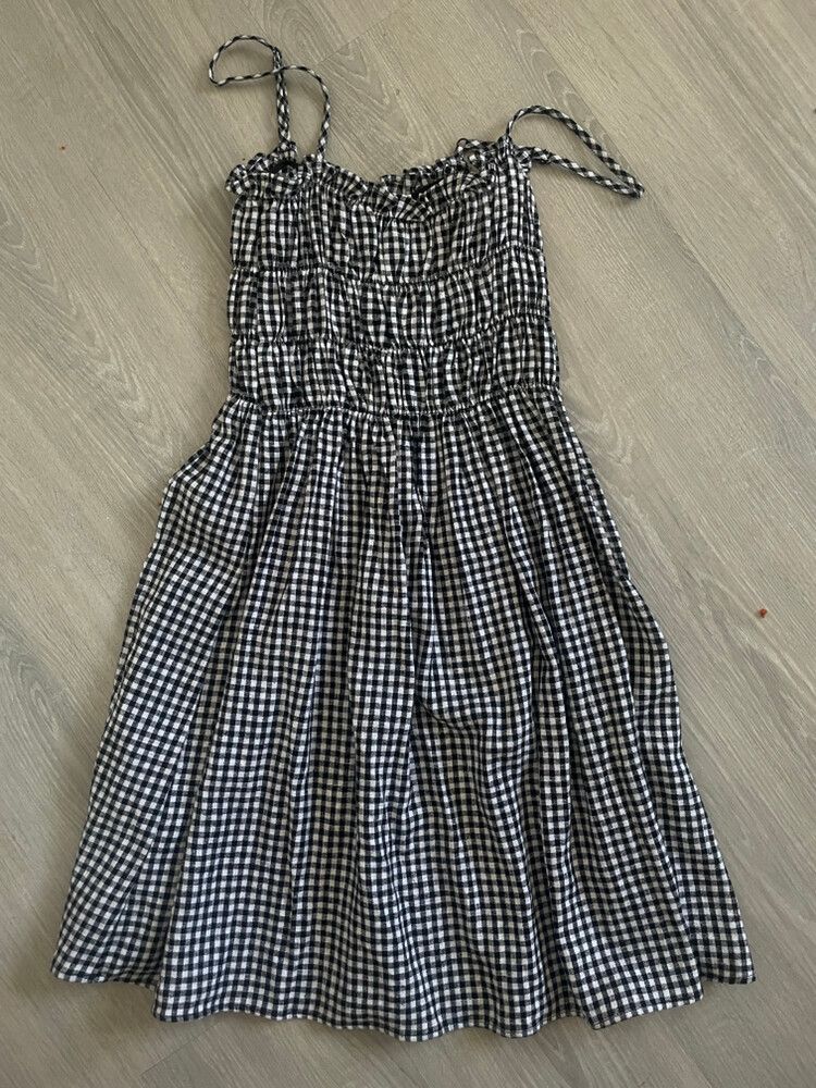 glassons black/white gingham dress