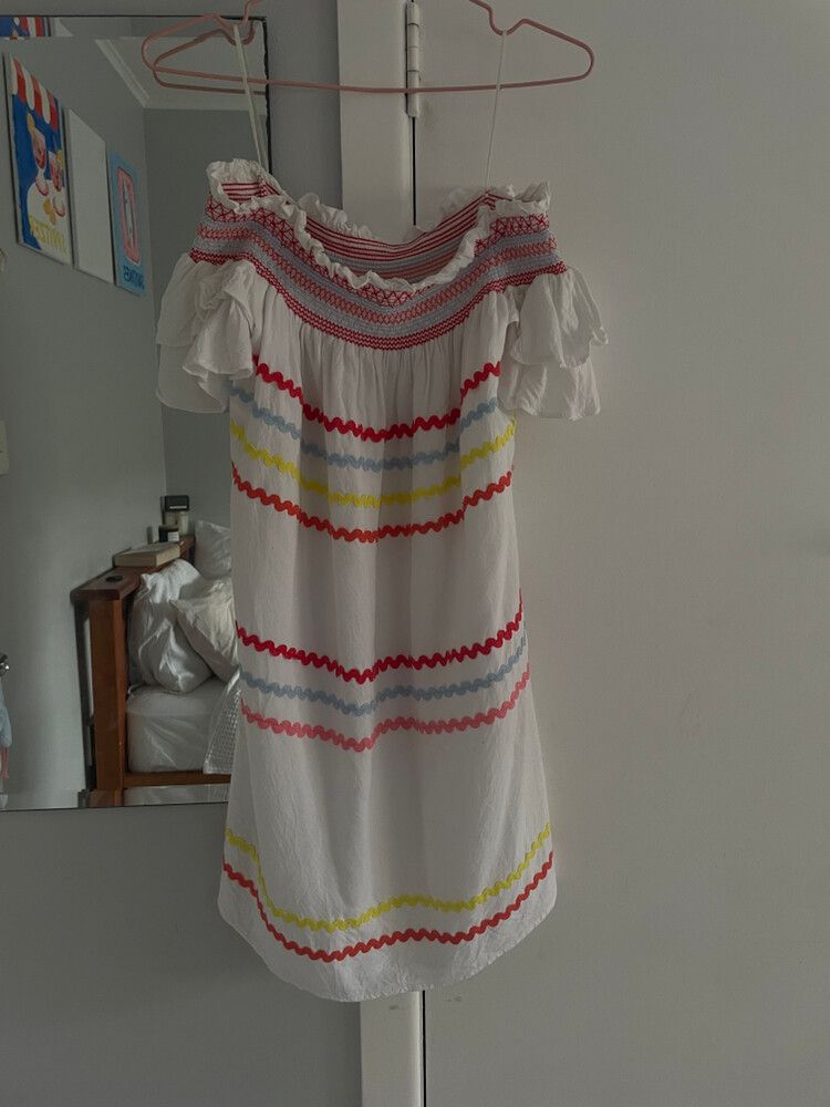 seed white patterned dress