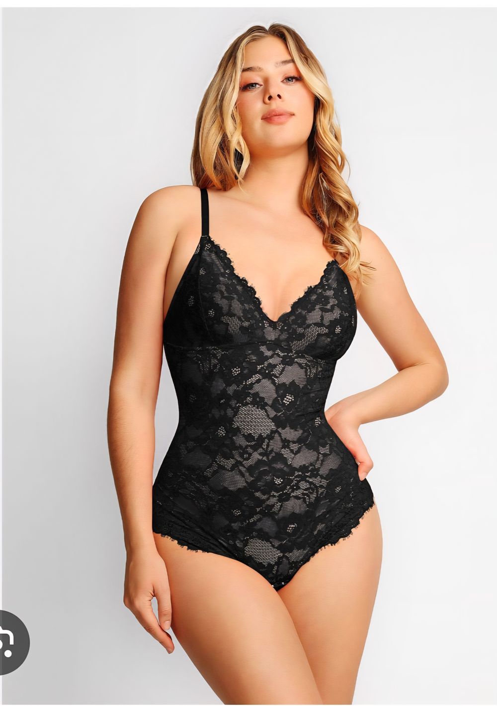 Popilush Black Lace Bodysuit